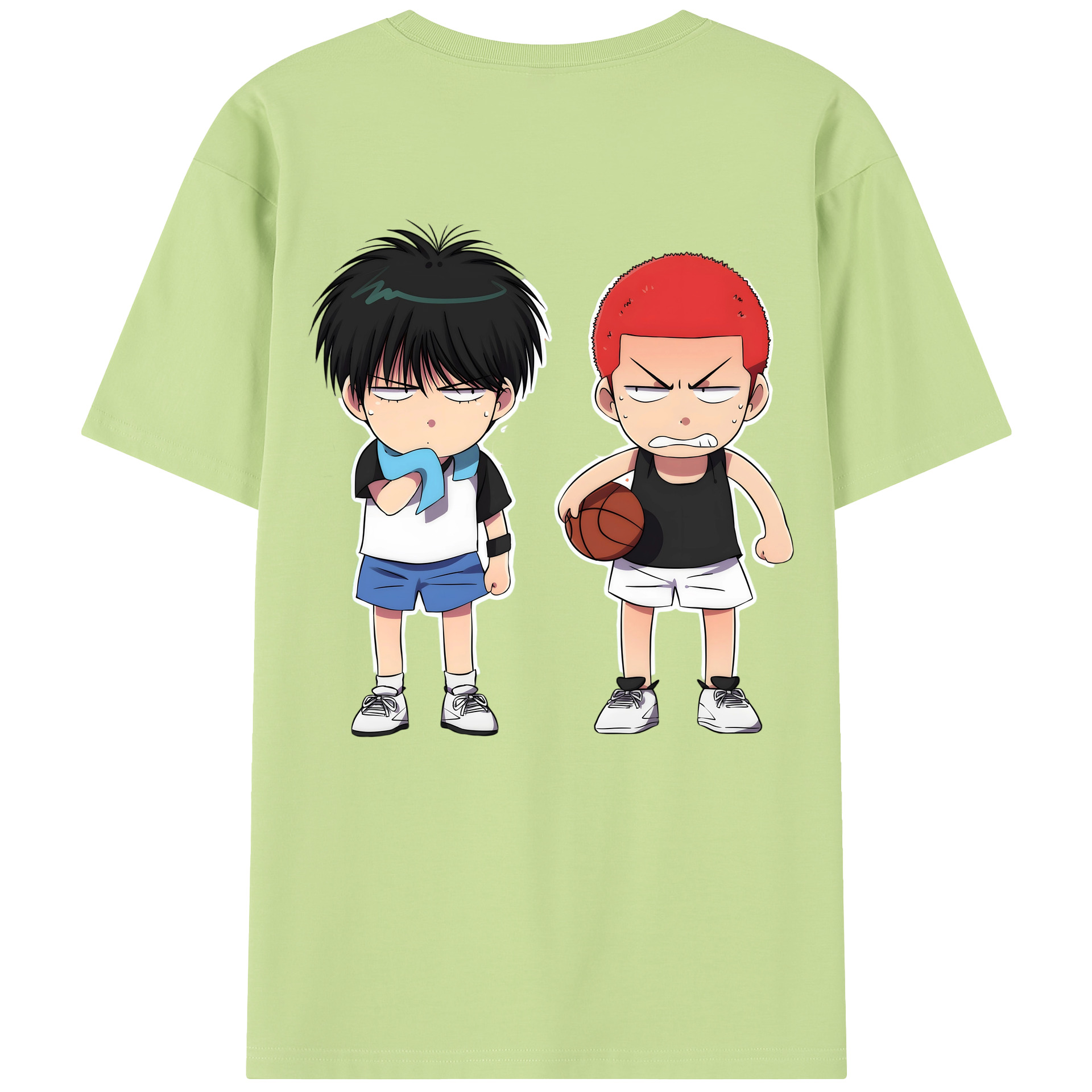 SLAM DUNK／スラムダンク 綿100％半袖Tシャツ（背面プリント）
